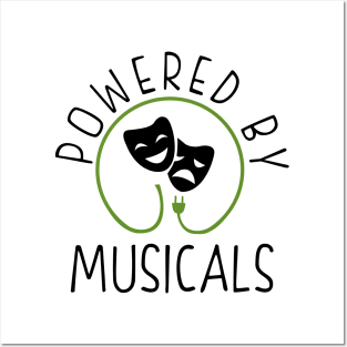 Powered by musicals Posters and Art